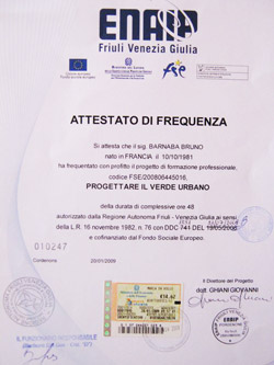 certificato progettazione